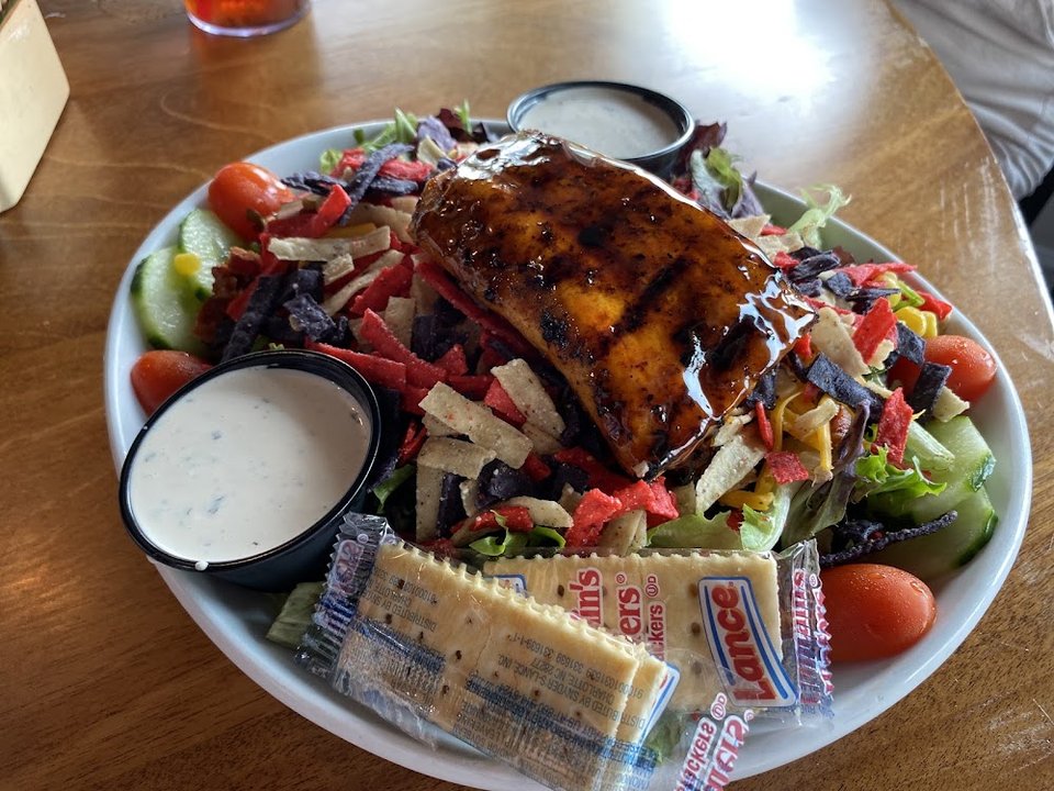 Santa Fe Salad with Grilled Mahi