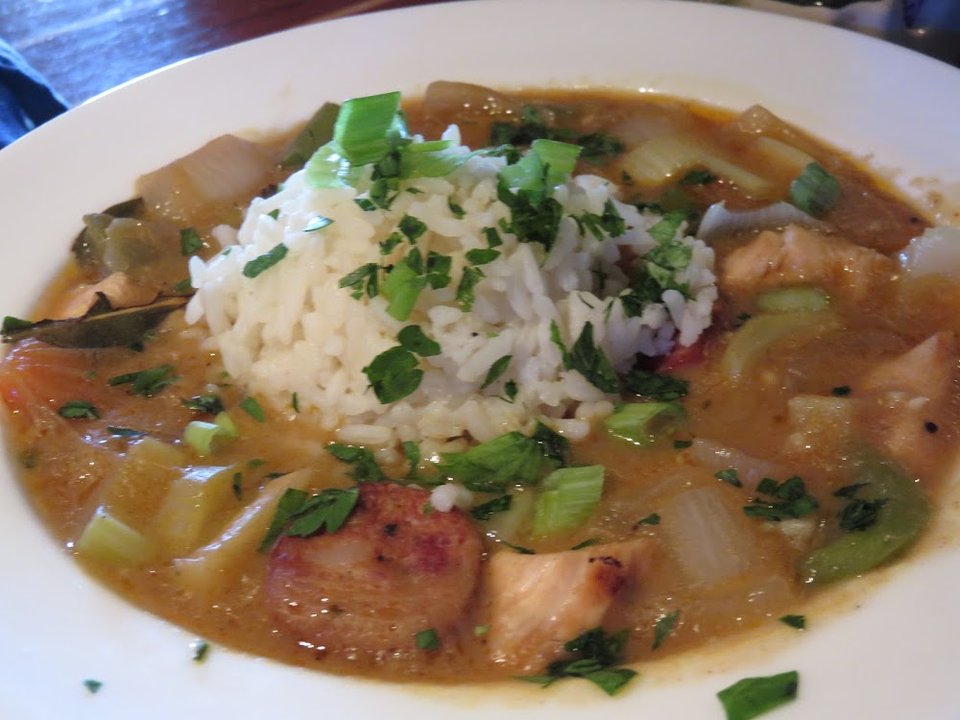 Chicken & Andoullie Gumbo Cup